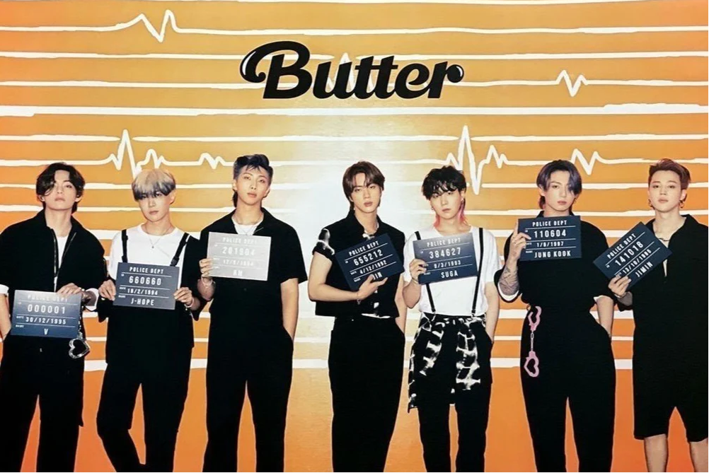 BTS BUTTER Official Poster Cream Version (Folded)