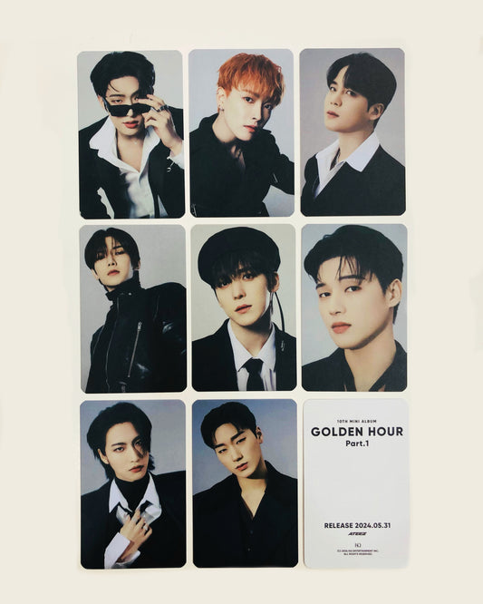 Ateez Golden Hour Double sided Matte photocards (8 pcs)