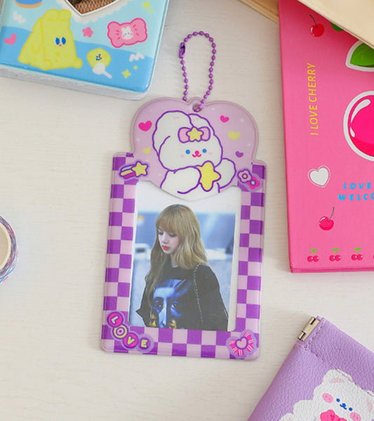 Kawaii Cartoon Rabbit Photocard Holder