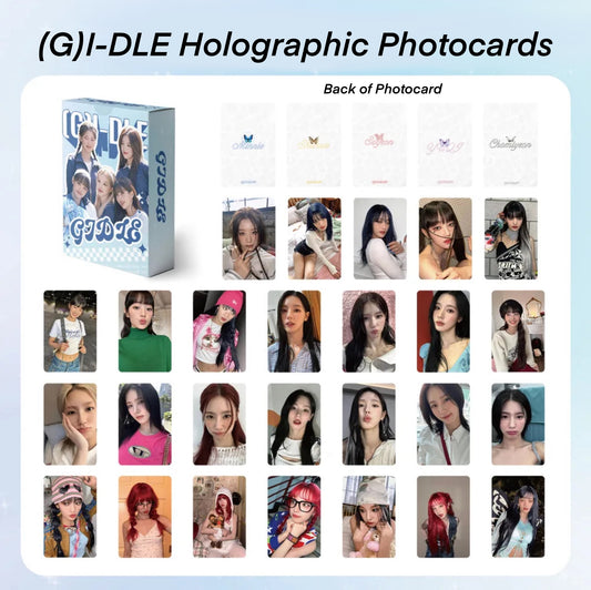 (G)I-dle Holographic double sided Photocards (55 pcs)