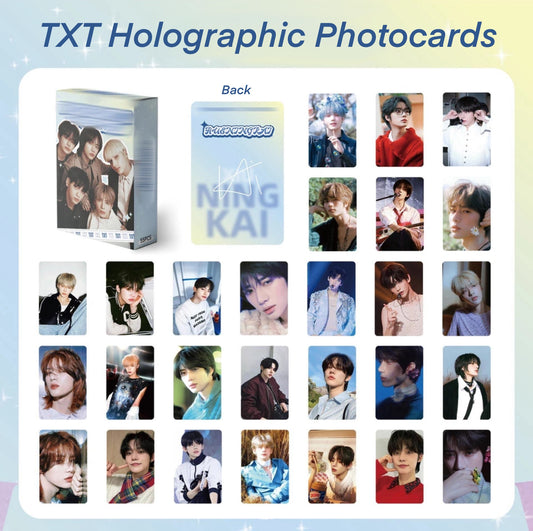 TXT Holographic double sided Photocards (55 pcs)