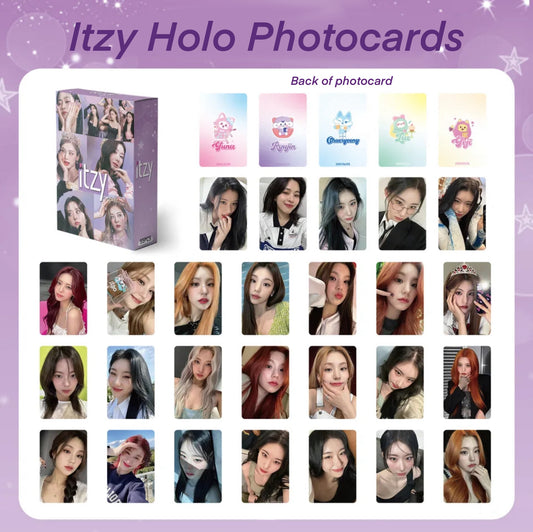 Itzy Holographic double sided Photocards (55 pcs)