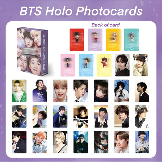 BTS Holographic double sided Photocards (55 pcs)