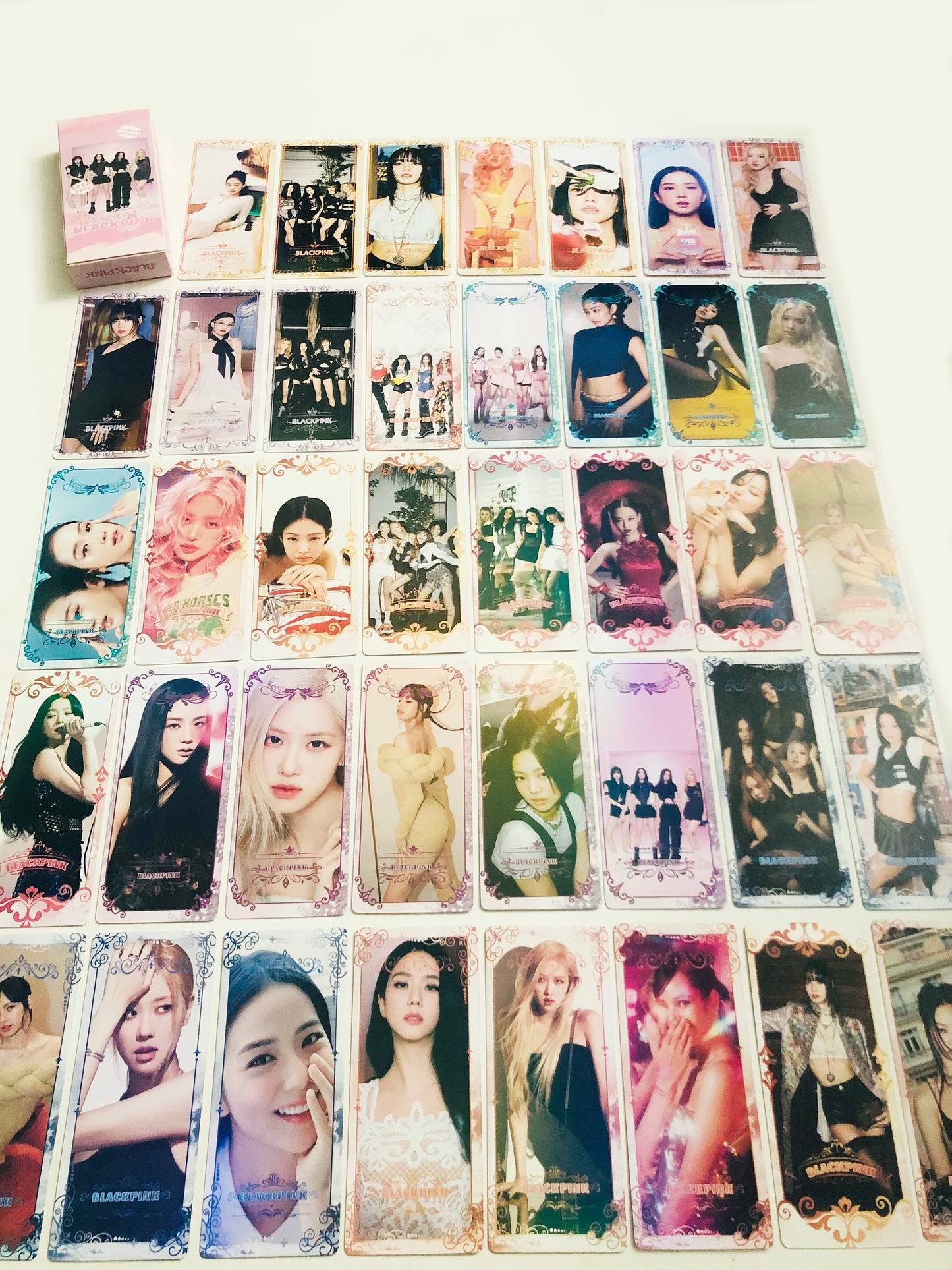 Blackpink Holographic double sided bookmarks/ticket Set (40 pcs)