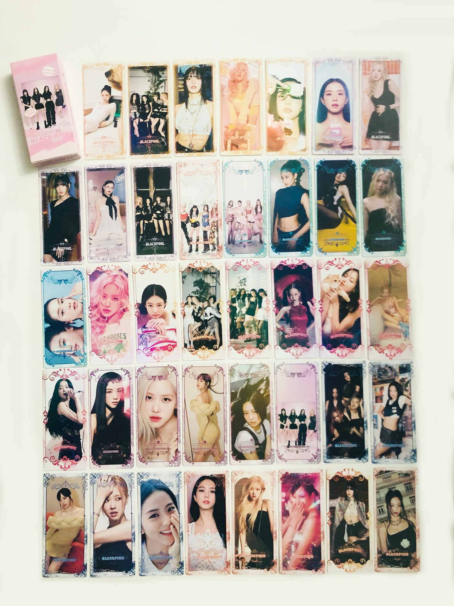 Blackpink Holographic double sided bookmarks/ticket Set (40 pcs)