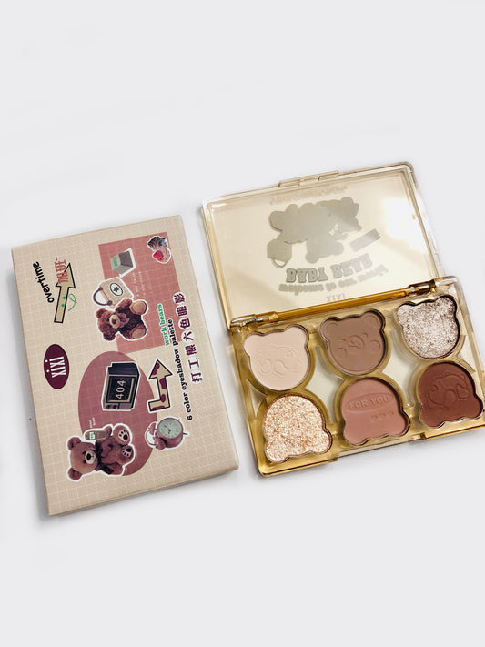 Kawaii Bear Eyeshadow Palette (6 colors)