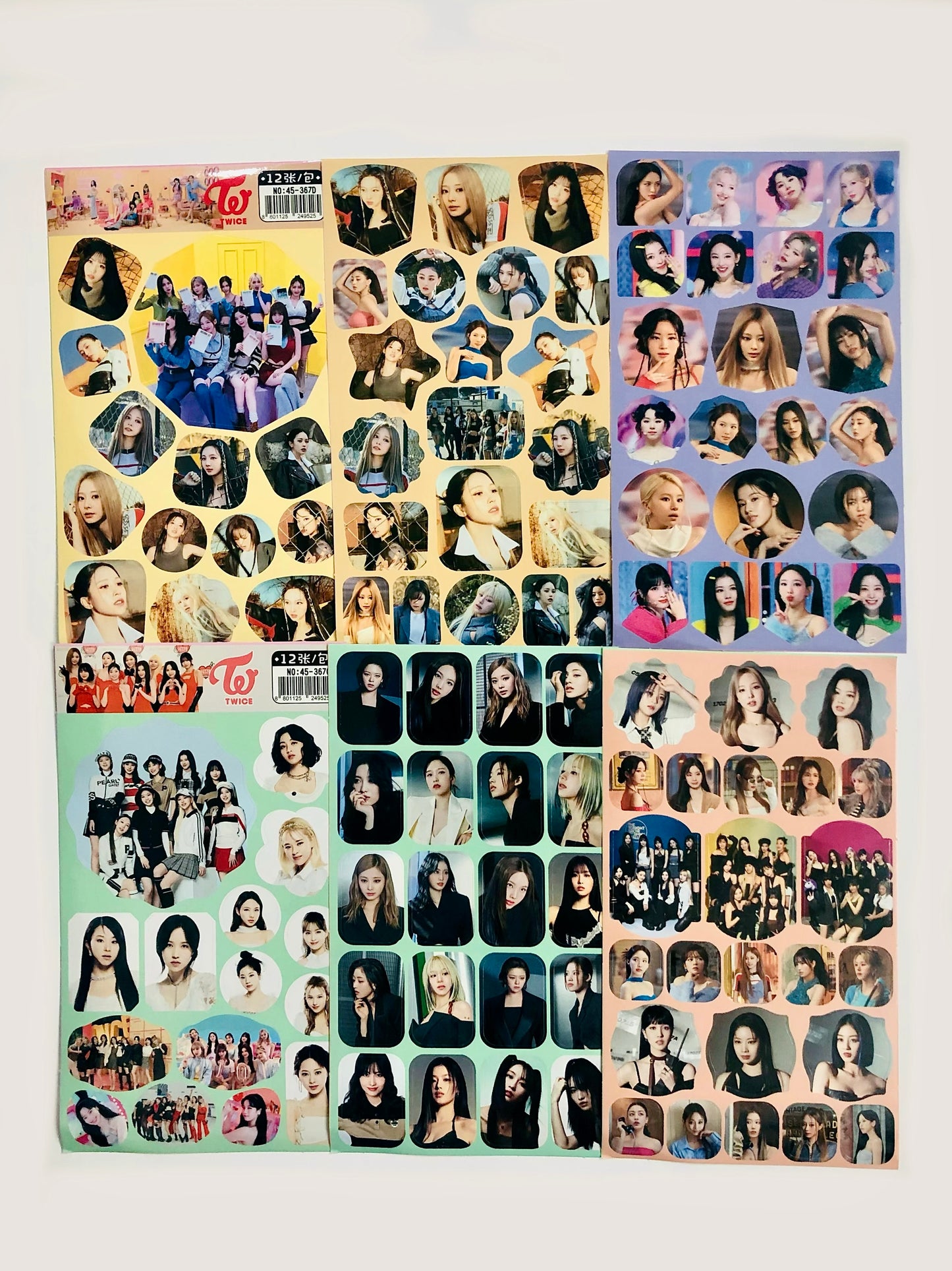 Twice Sticker Sheets (Restickable)