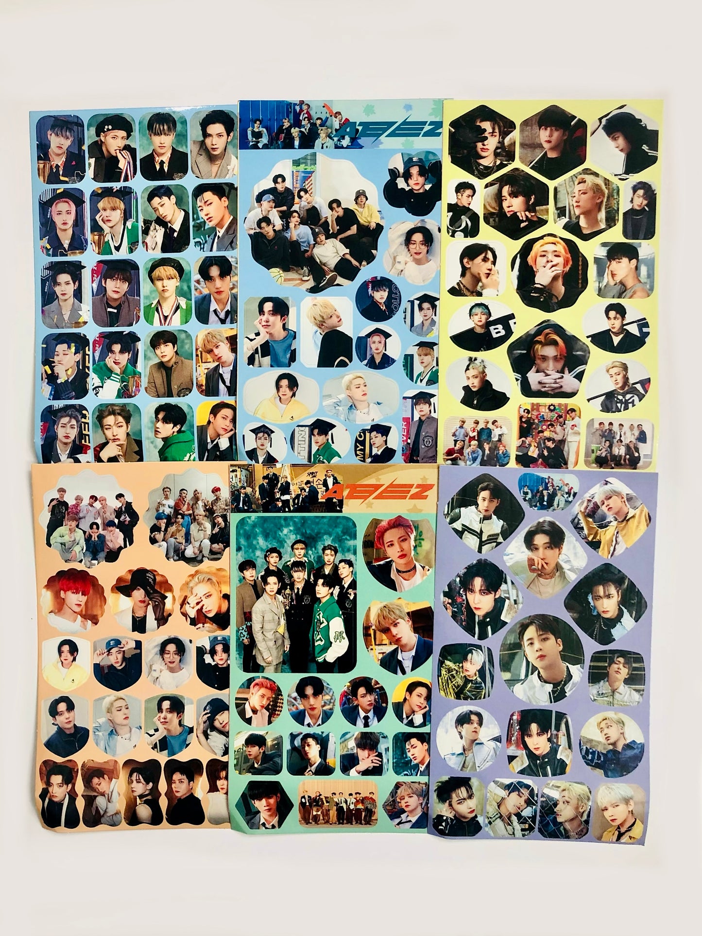 Ateez Sticker Sheets (Restickable)