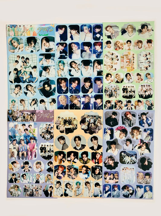 Stray Kids Sticker Sheets (Restickable)