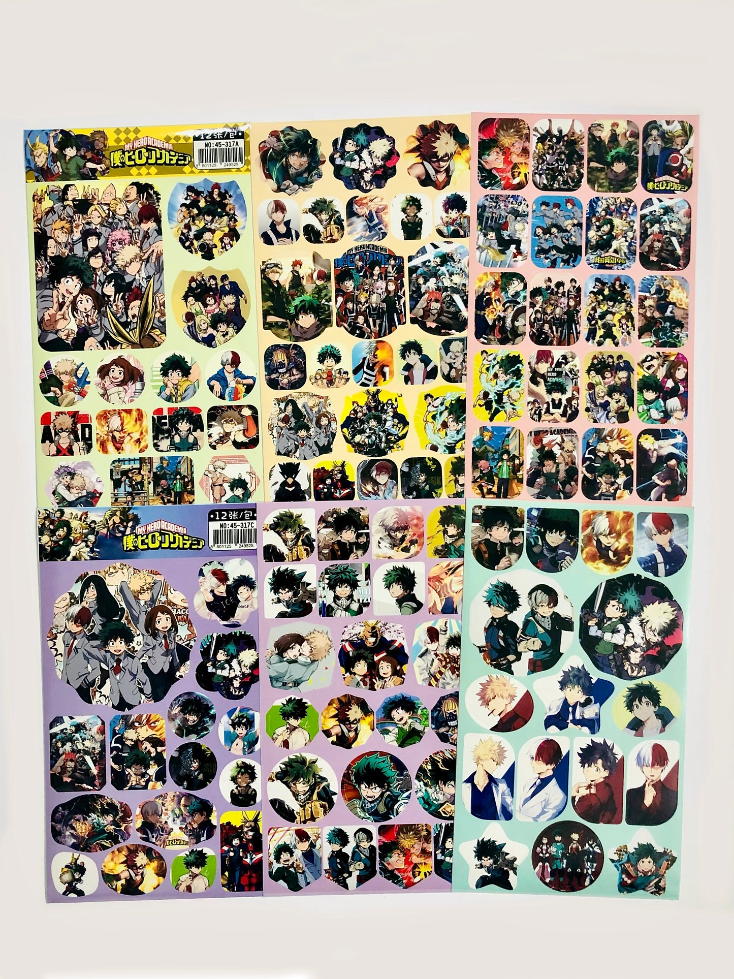 My Hero Academia Sticker Sheets (Restickable)