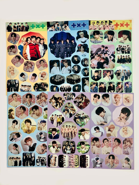 TXT Sticker Sheets (Restickable)