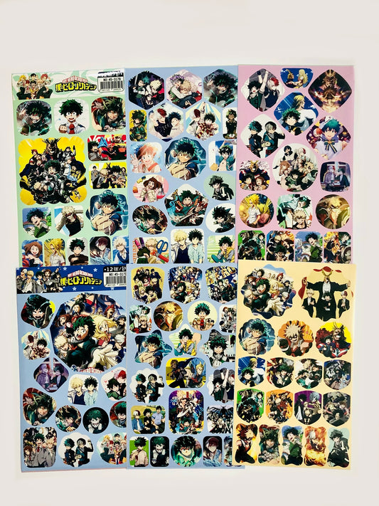 My Hero Academia Sticker Sheets (Restickable)