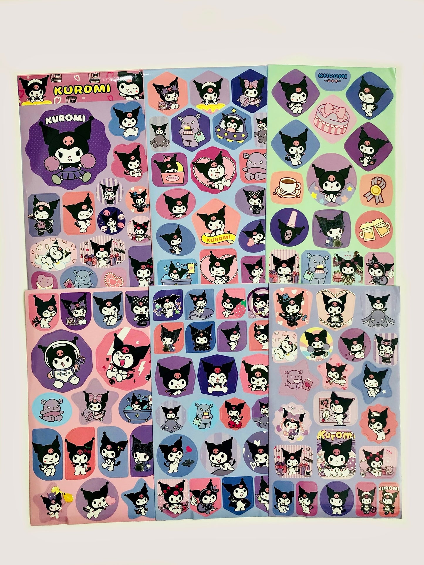 Kuromi Sticker Sheets (Restickable)