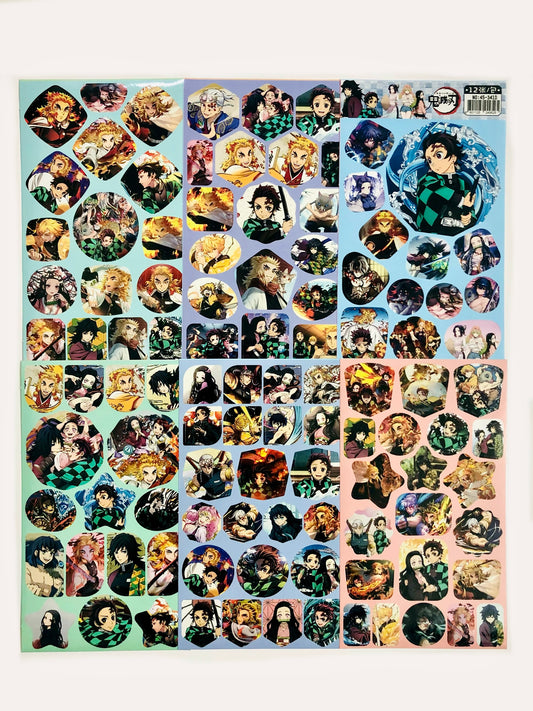 Demon Slayer Sticker Sheets (Restickable)