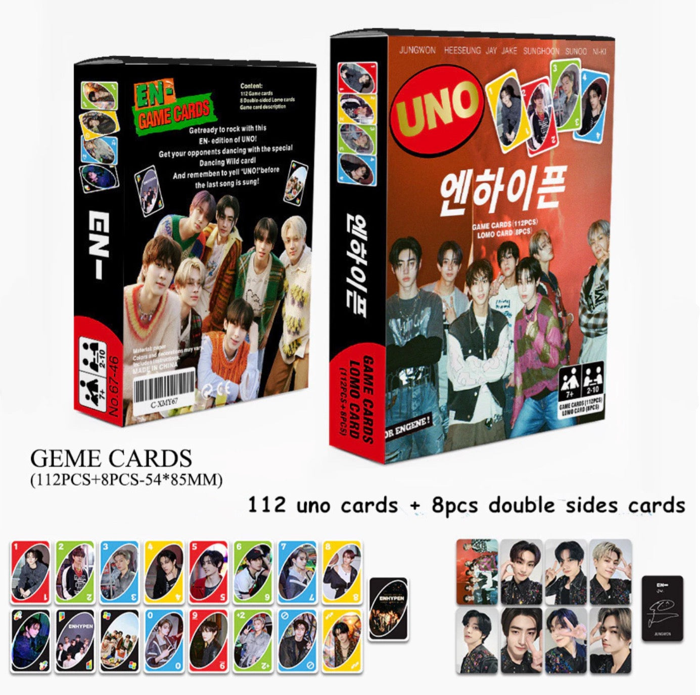 Enhypen UNO Playcards (120 pcs)