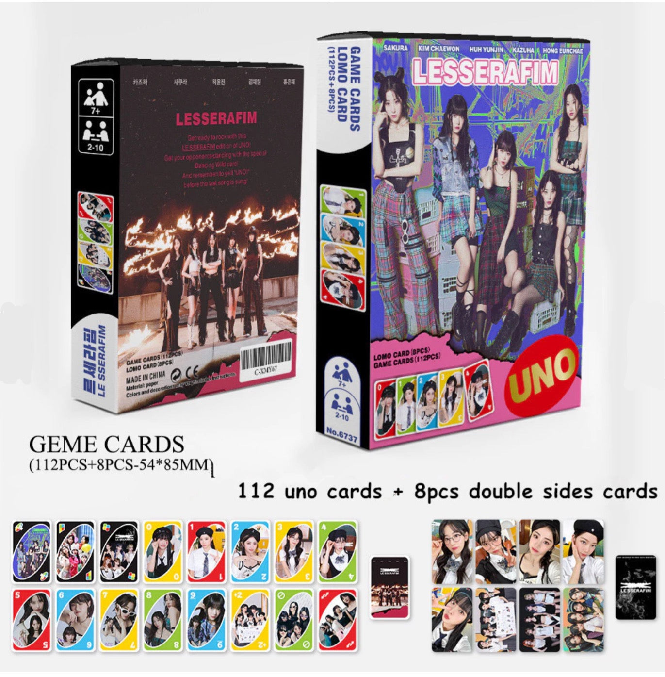 Le Sserafim UNO Playcards (120 pcs)