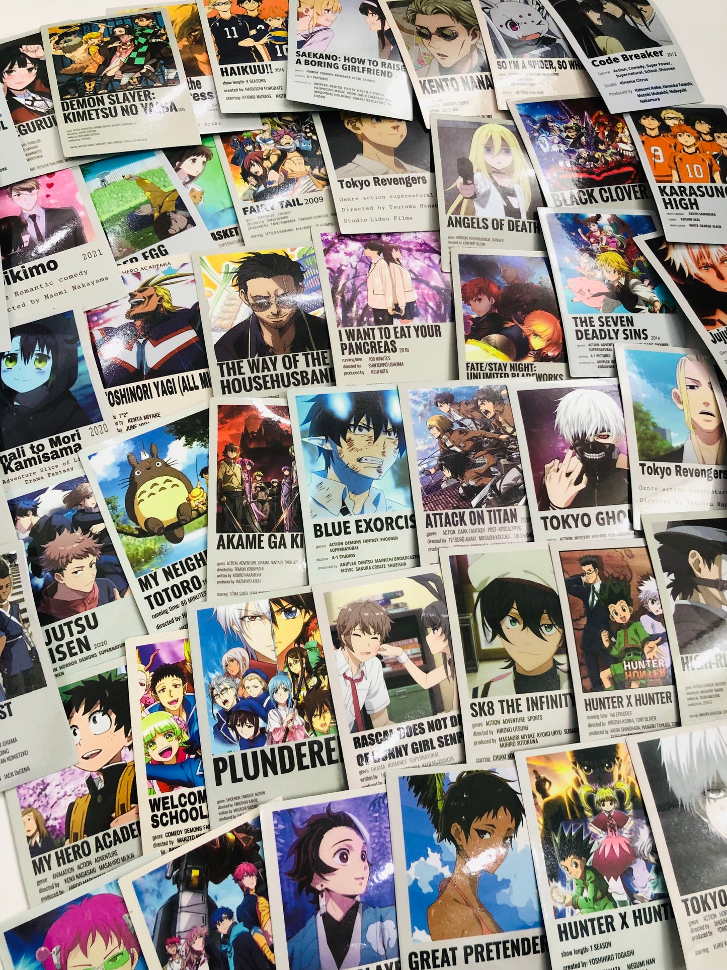 Anime Stickers (Restickable)