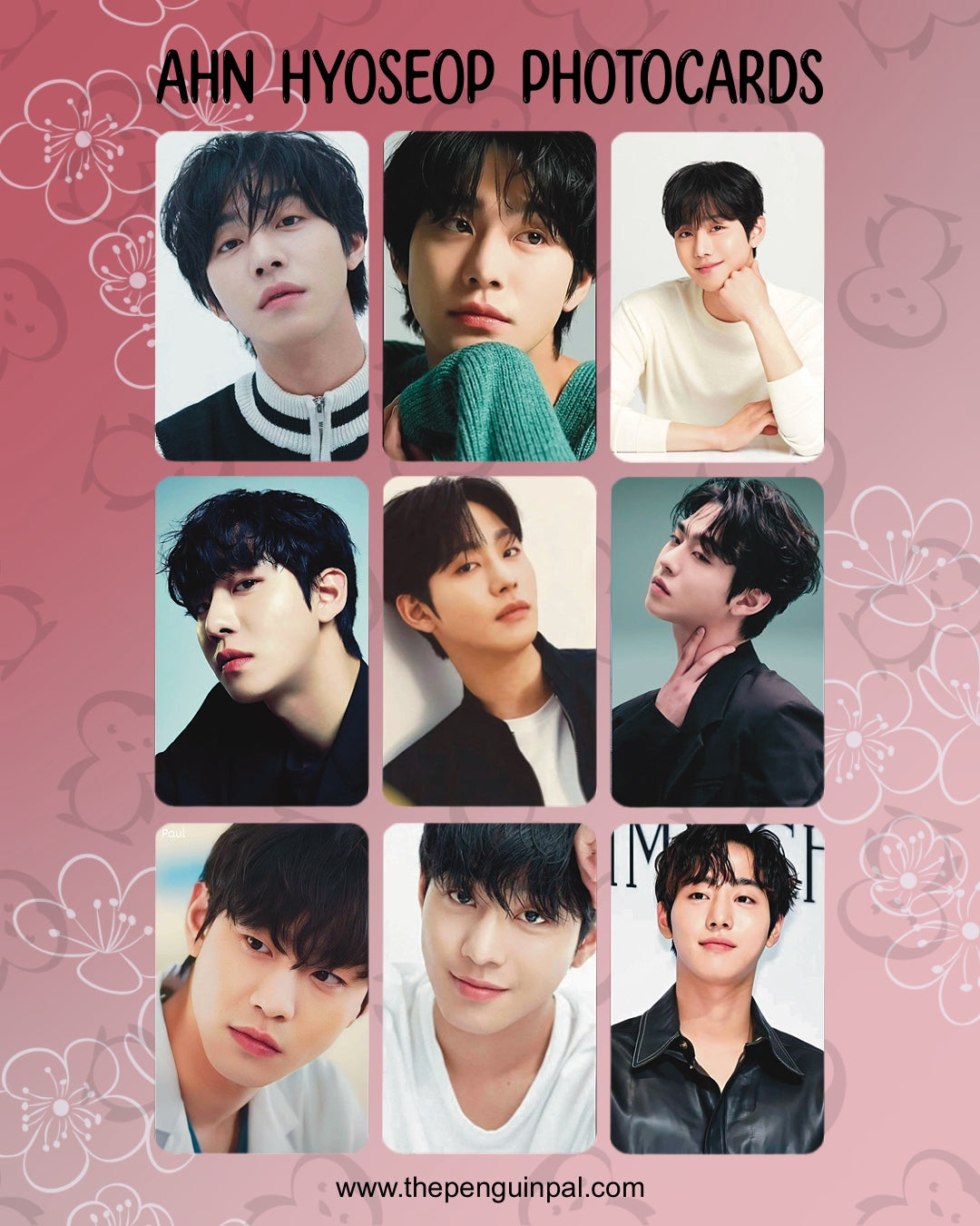 Ahn Hyoseop Photocards (9 pcs)