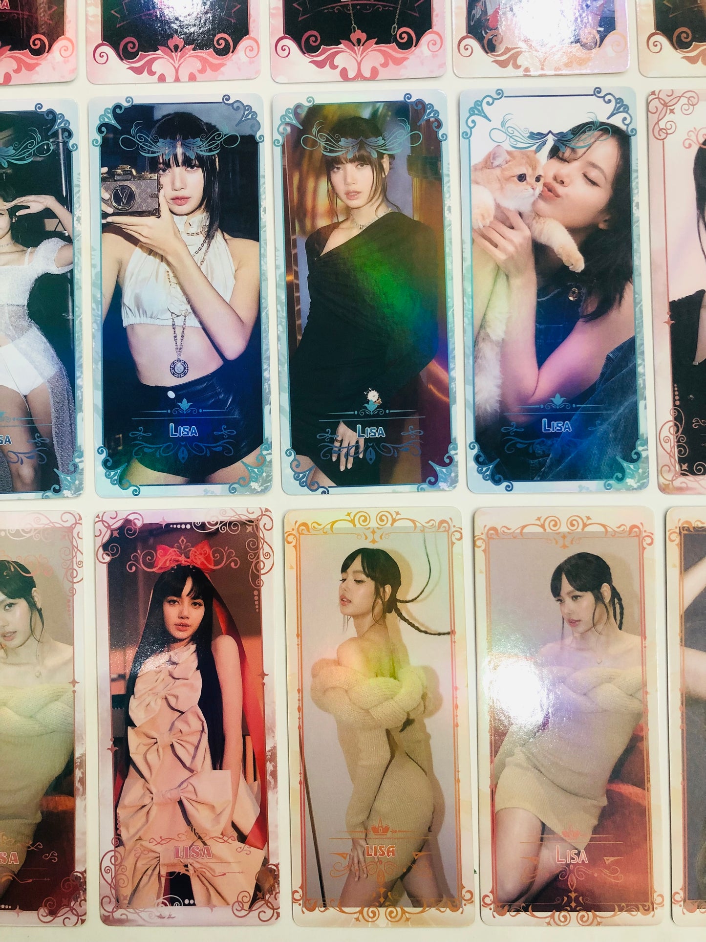 Lisa Holographic double sided bookmarks/ticket Set (40 pcs)