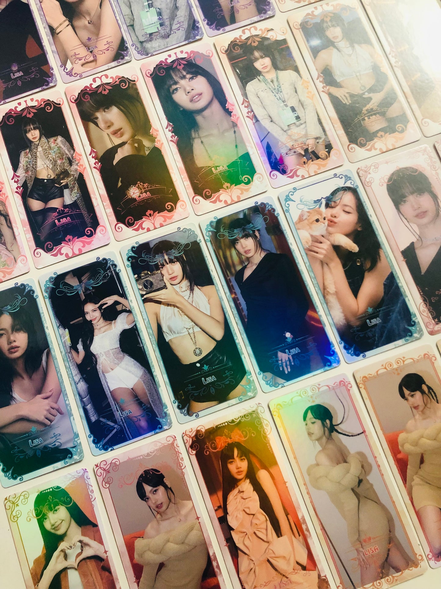 Lisa Holographic double sided bookmarks/ticket Set (40 pcs)