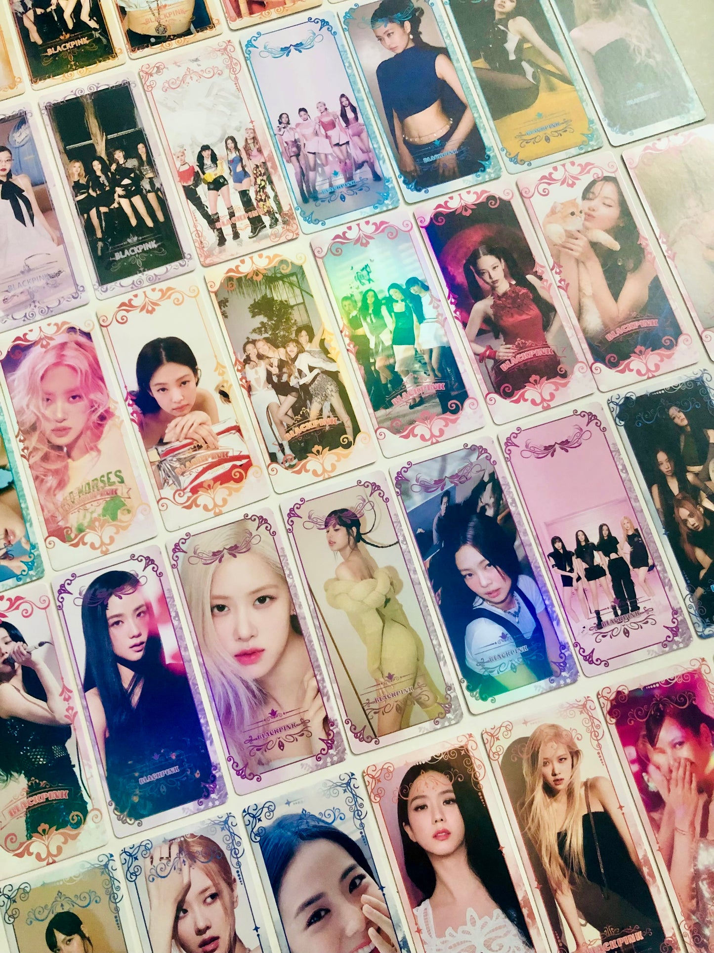 Blackpink Holographic double sided bookmarks/ticket Set (40 pcs)