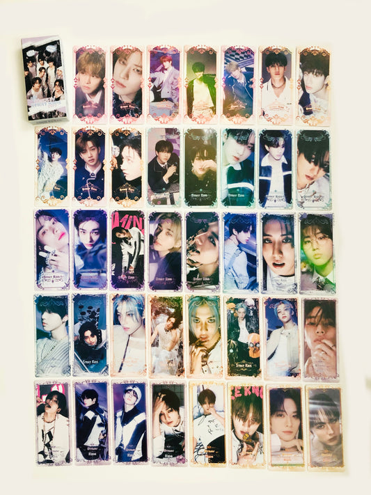 Stray Kids Holographic double sided bookmarks/ticket Set (40 pcs)