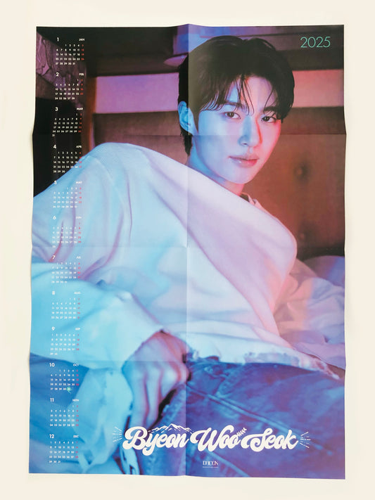 Byeon Wooseok Official DICON Poster Calendar 2025 Type E