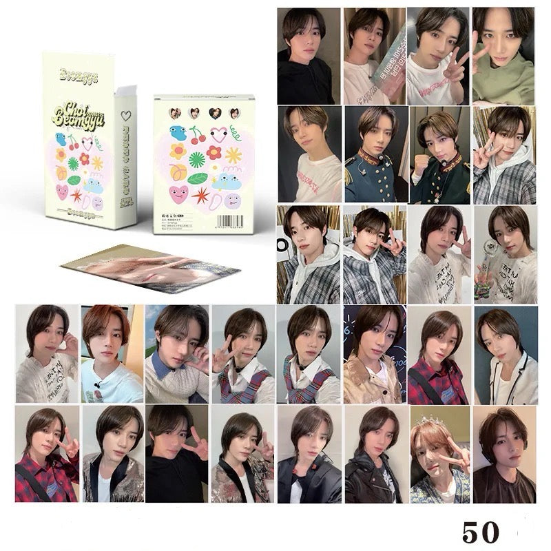 Beomgyu Rainbow Holographic Photocards (50 pcs)