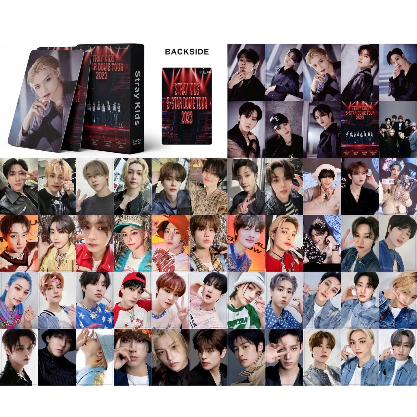 Stray Kids Dome Tour Lomocards (55 pcs)