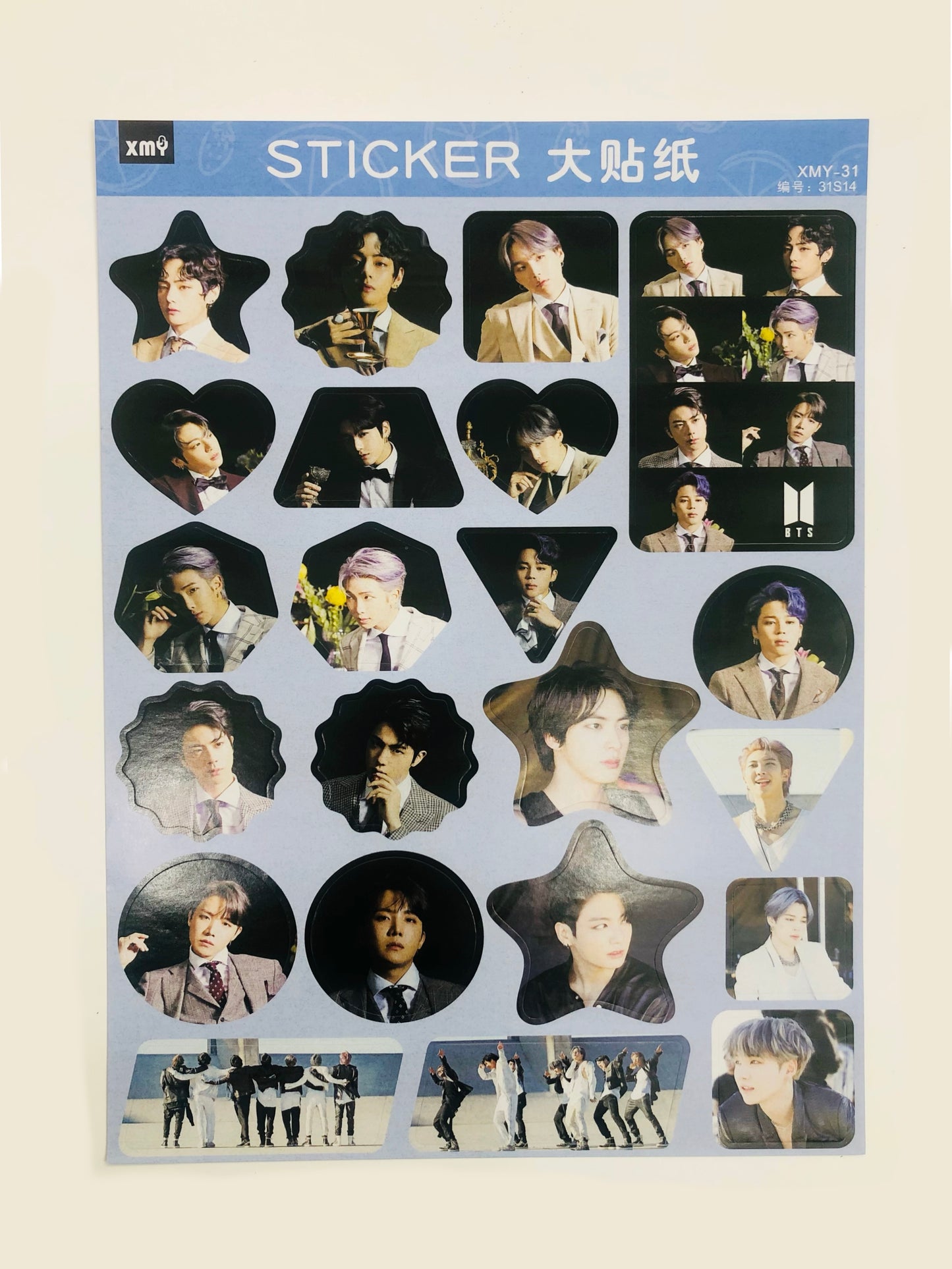 BTS MOTS7-3 A4  Sticker sheet