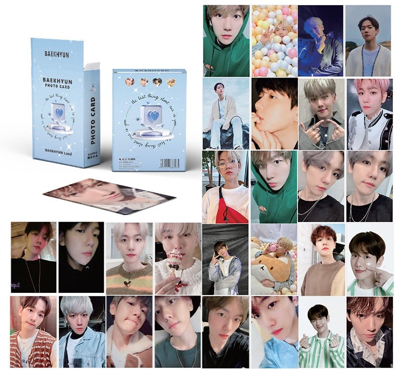 Baekhyun Rainbow Holographic Photocards (50 pcs)