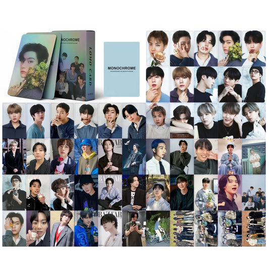 BTS Monochrome Holographic Lomocards (55 pcs)