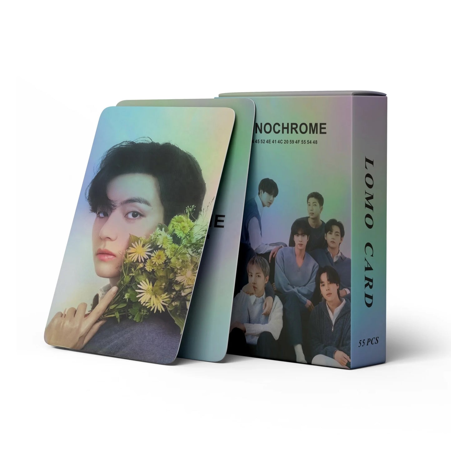 BTS Monochrome Holographic Lomocards (55 pcs)