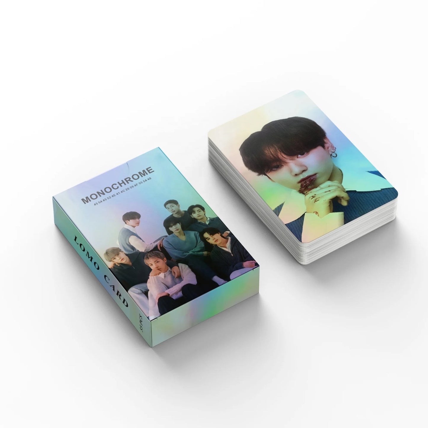 BTS Monochrome Holographic Lomocards (55 pcs)