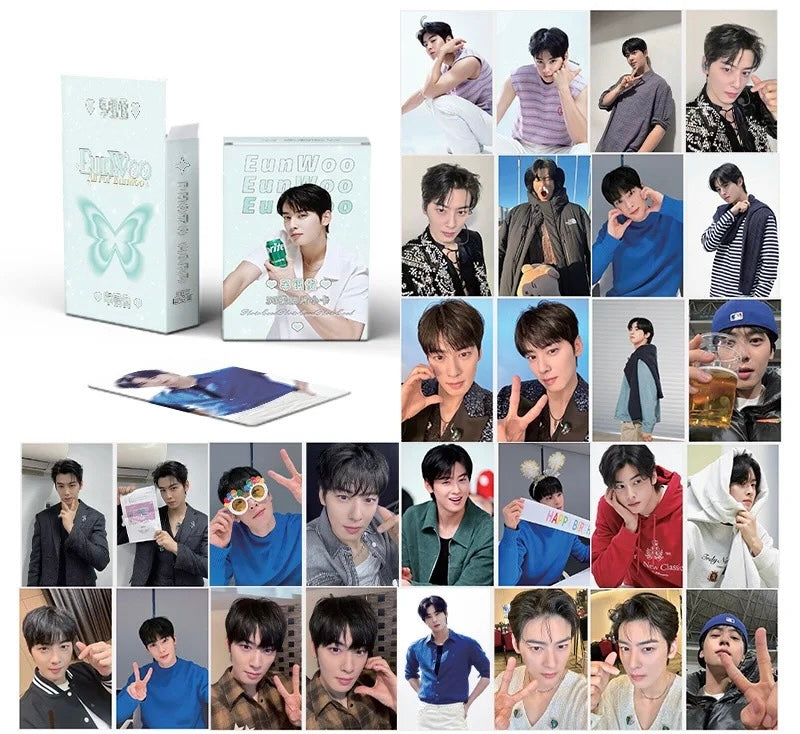 Cha Eunwoo double sided Holographic Photocards (50 pcs)