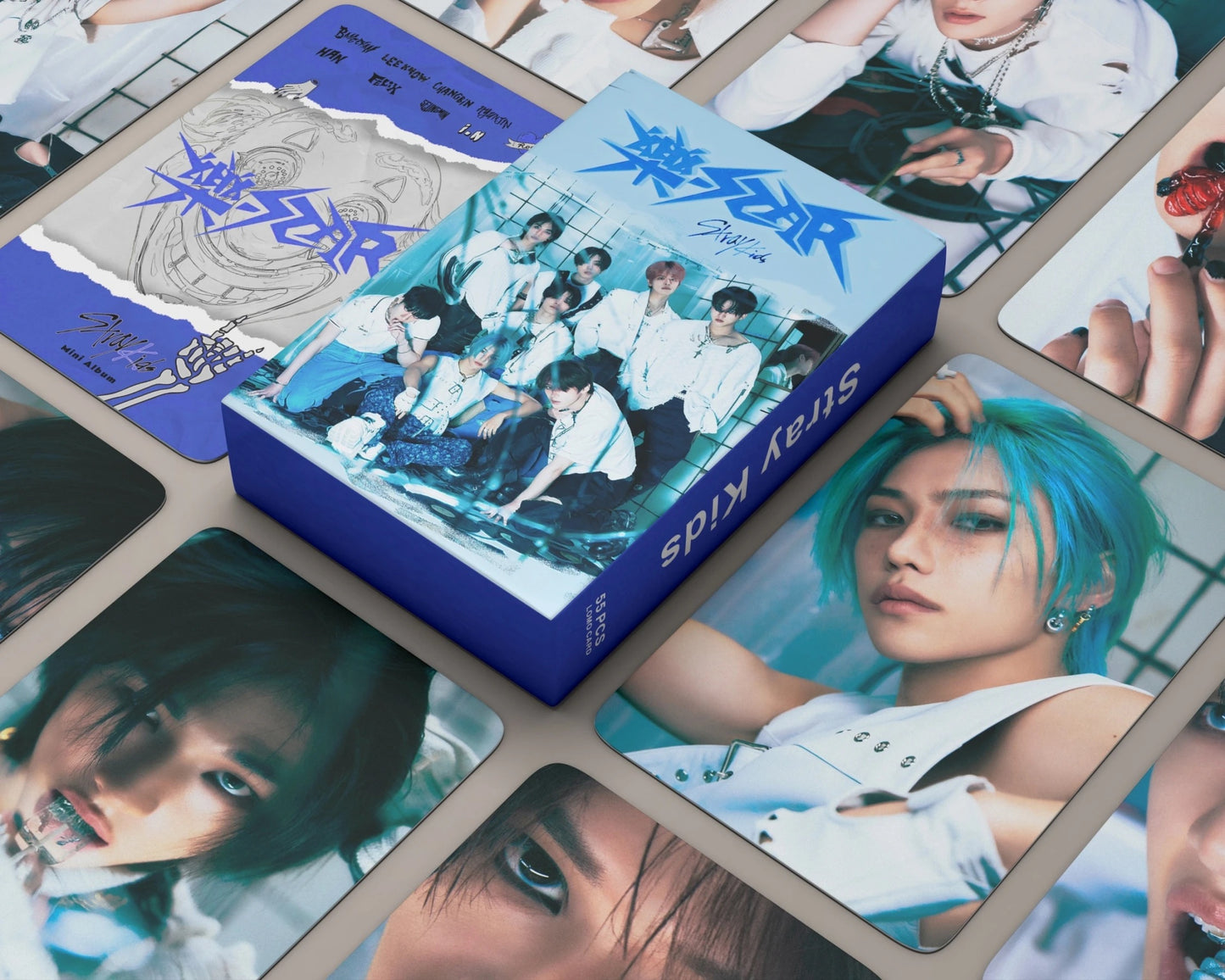 Stray Kids Rockstar Lomocards (55 pcs)