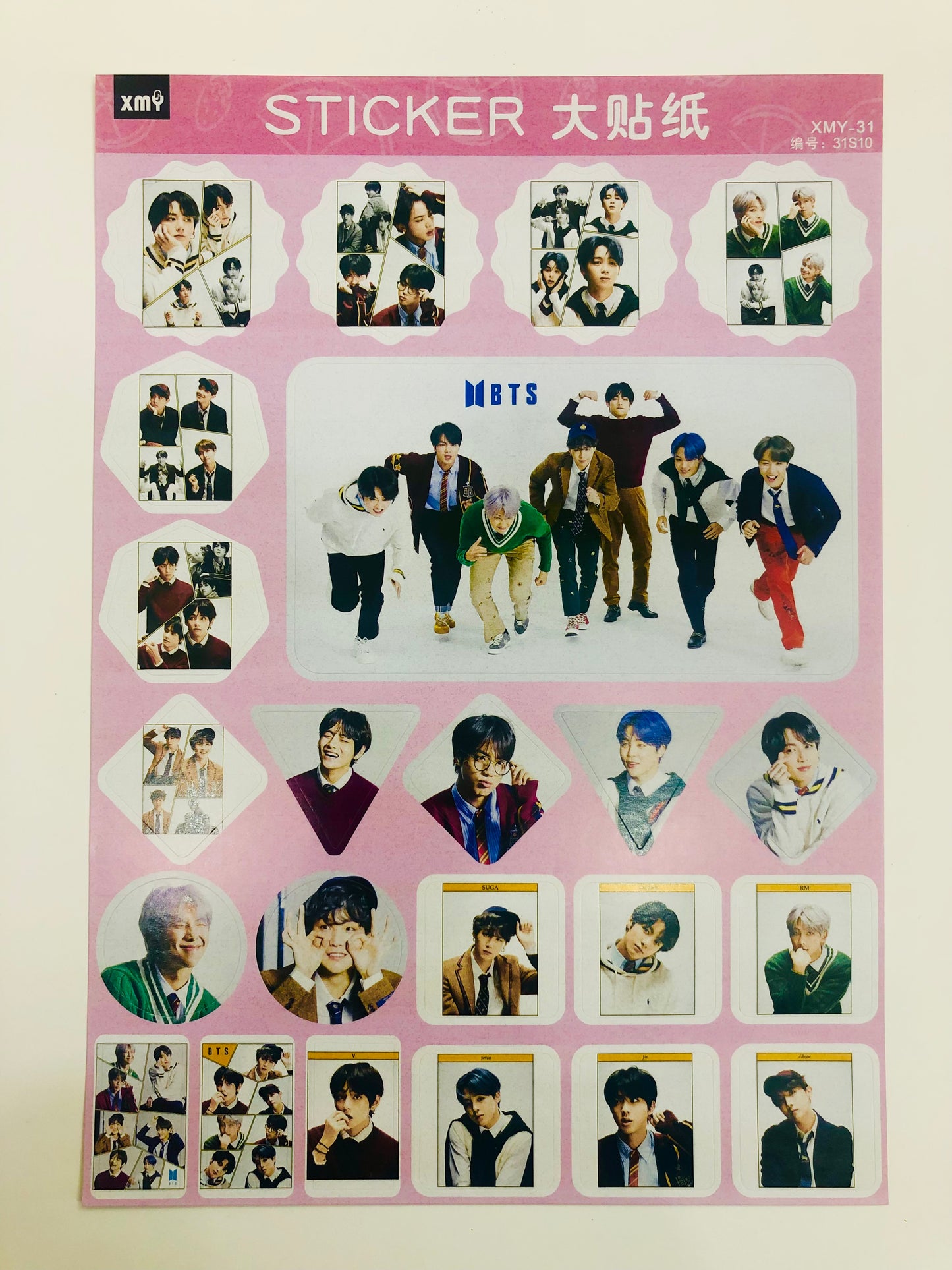 BTS MOTS7-4 A4  Sticker sheet