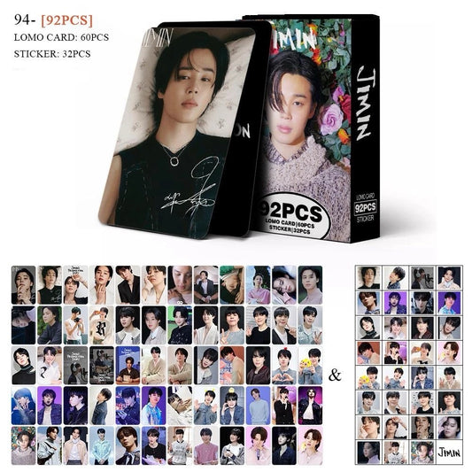 Jimin Production Diary double sided Lomocards + Stickers (92 pcs)