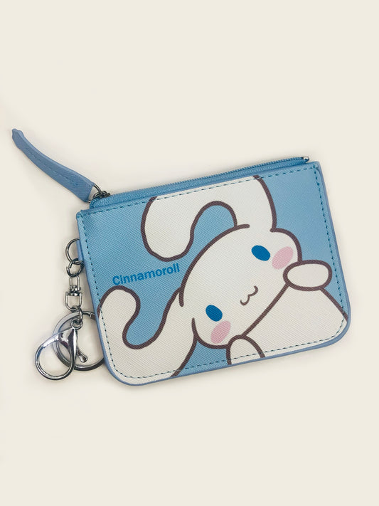 Cinnamoroll Zipper Card Wallet with Keyring