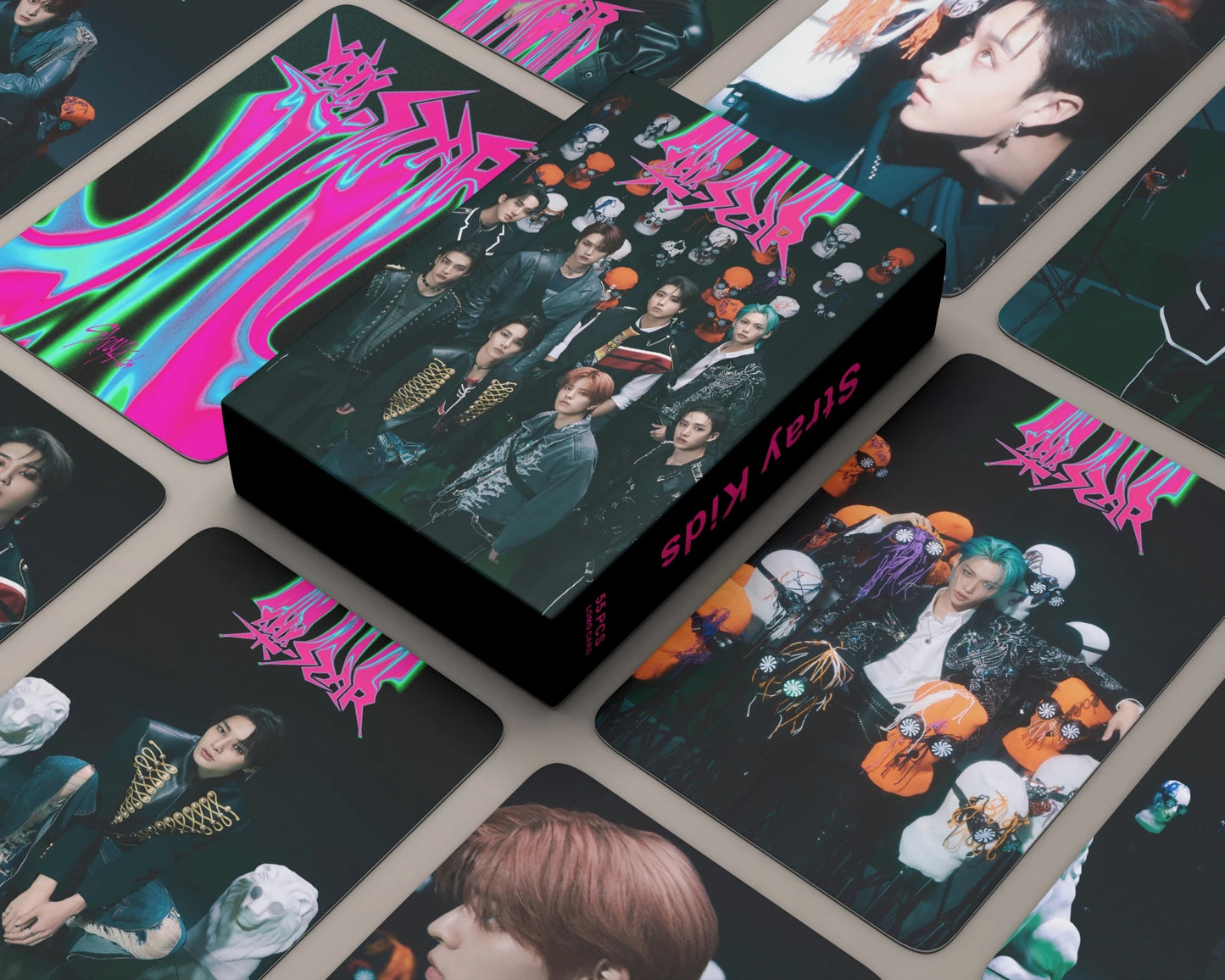 Stray Kids Rockstar Lomocards (55 pcs)