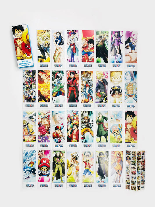 One Piece Bookmarks Set