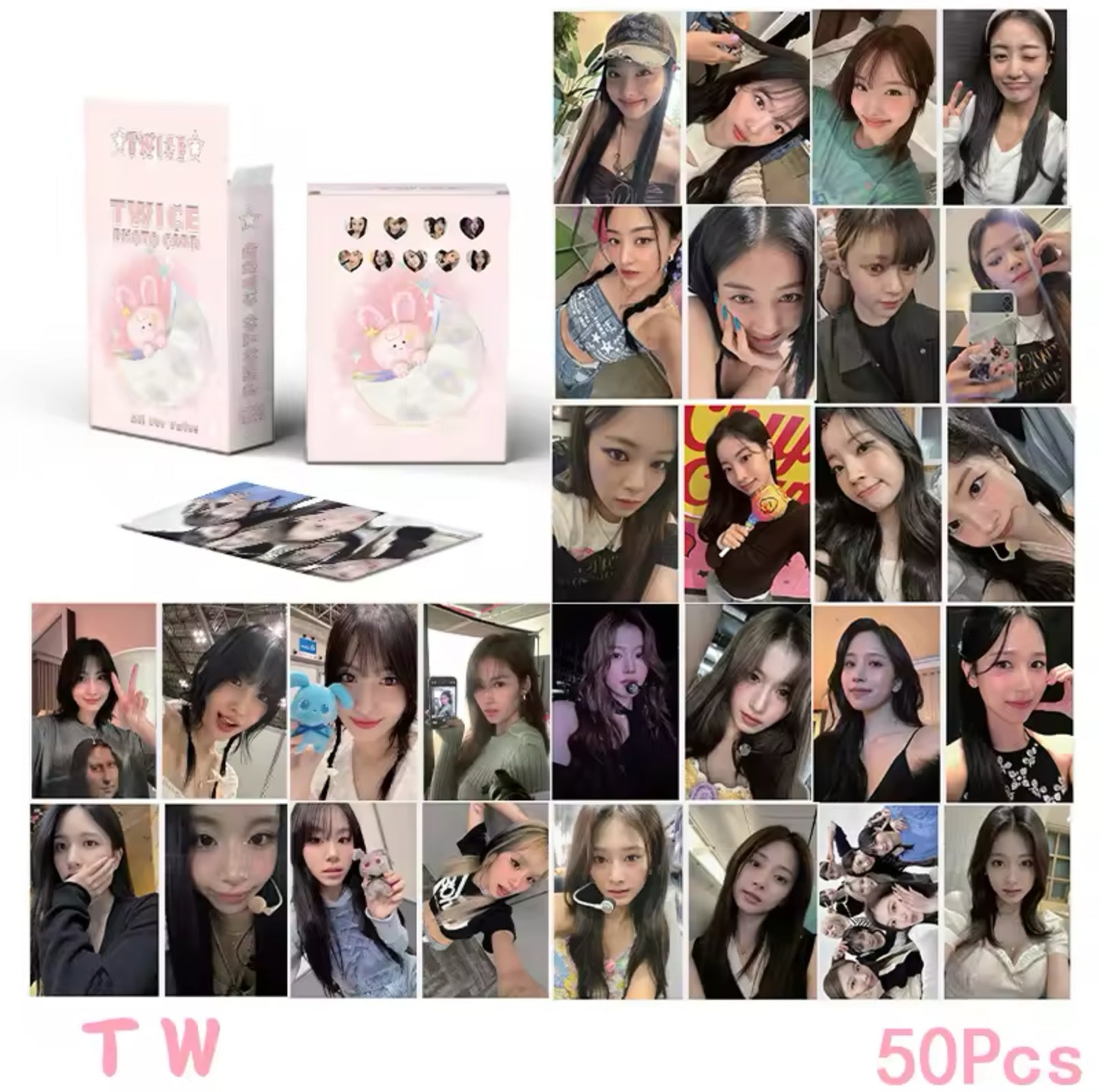 Twice Rainbow Holographic Photocards (50 pcs)