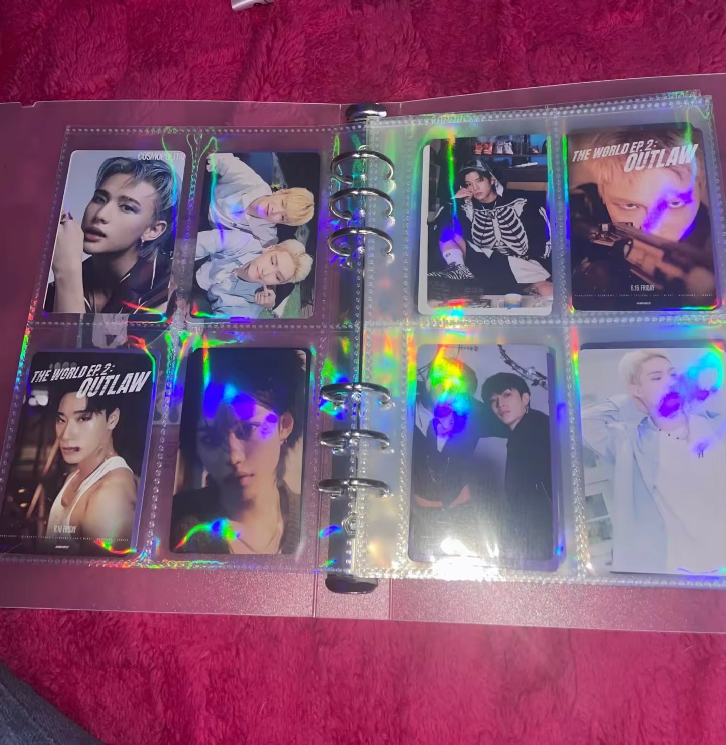 A5 Binder Rainbow Holo Premium Sleeves (10 Sleeves)